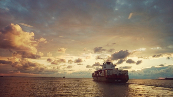 cargo ship vessel ocean